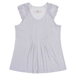 Women's Spring Tile Lace Trim Tee & Shorts Summer Pyjama Set | Magnolia Lounge Australia