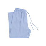 Women's Cornflower Summer Dreaming Linen Pyjama Set with 7/8 Pant | Magnolia Lounge