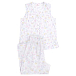 Women's Spring Meadow 100% Cotton Floral Print Tank & 3/4 Pant Pyjama Set | Magnolia Lounge Australia