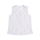 Women's Spring Meadow 100% Cotton Floral Print Tank & 3/4 Pant Pyjama Set | Magnolia Lounge Australia