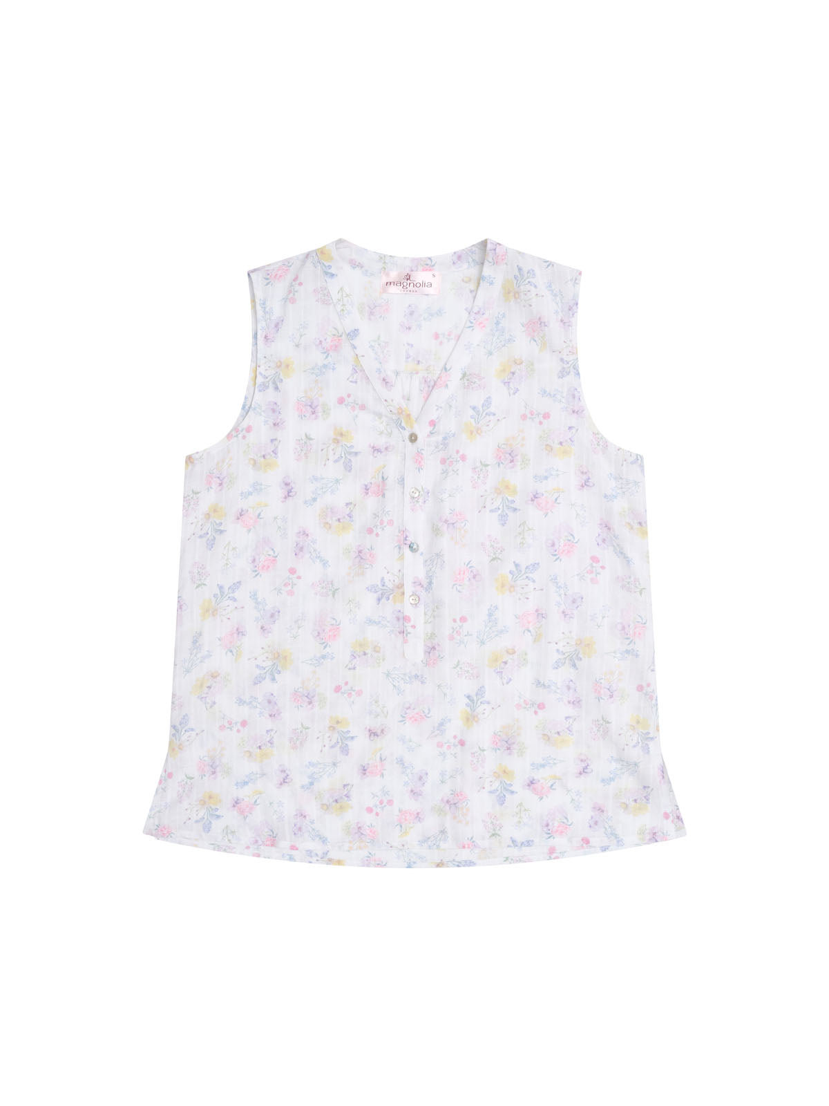 Women's Spring Meadow 100% Cotton Tank & 3/4 Pant Pyjama Set | Magnolia ...
