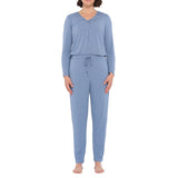 Afterglow Bamboo Elastane Twist Tee Pant Set