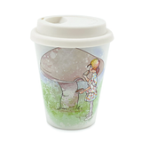 Alice with Mushroom Reusable Bamboo Coffee Cup