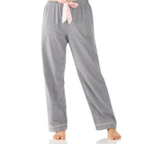 Ava Houndstooth Flannelette Cotton Pyjama Pants Magnolia Lounge
