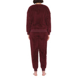 Burgundy Lux Sherpa Fleece Lounge Set