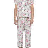 Barcelona Floral Viscose ⅞ Pyjama Set