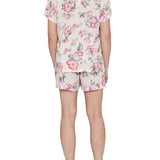 Barcelona Floral Viscose Shortie Pyjama Set