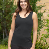 Women's Black Premium Bamboo Tank