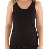 Women's Black Premium Bamboo Tank