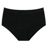 Black Bamboo Seamless High-Waisted Briefs – 1 Pack