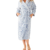Women's Winter Fleece Dressing Gown Australia | Wallflowers Shawl Collar Fleece Dressing Gown | Magnolia Lounge Australia