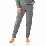 Charcoal Marle Tapered Pant