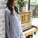 Dawn Paisley Bamboo Elastane Pyjama Set | Women's Winter Pyjamas | Magnolia Lounge Australia