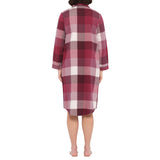 Deep Twilight Flannelette Cotton Midi Nightshirt
