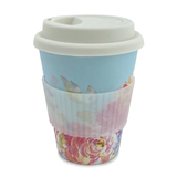 English Rose Reusable Bamboo Coffee Cup