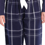 Evening Check Flannelette Cotton Pyjama Pants | womens winter pyjama pants | Magnolia Lounge Australia