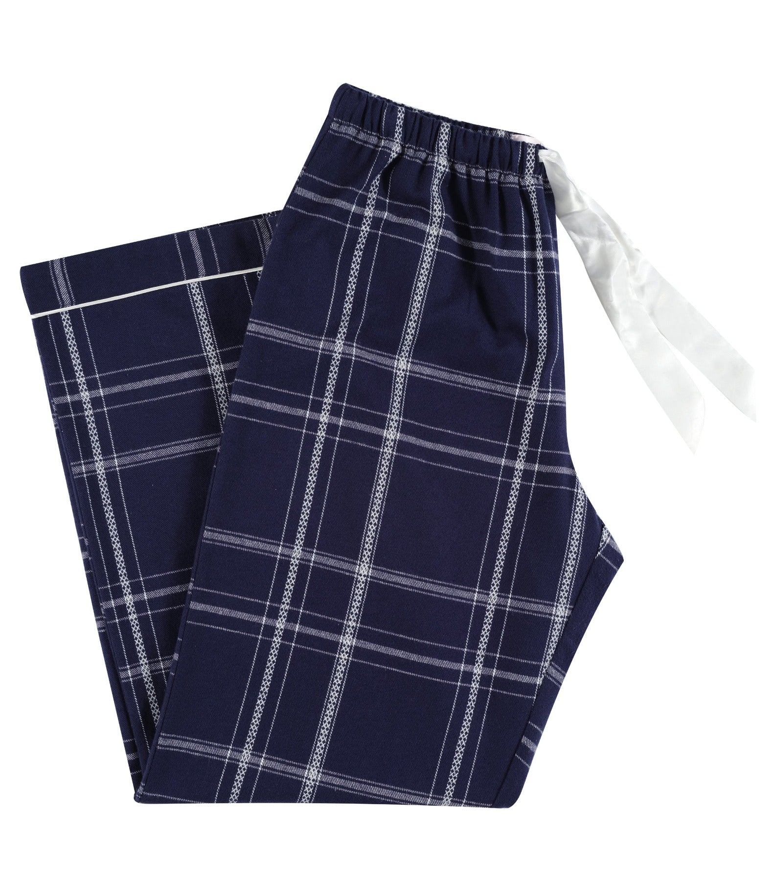 Evening Check Flannelette Cotton Pyjama Pants | womens winter pyjama pants | Magnolia Lounge Australia