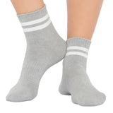 Grey Bamboo Cotton Crew Socks – 1 Pair Pack