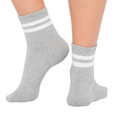 Grey Bamboo Cotton Crew Socks – 1 Pair Pack