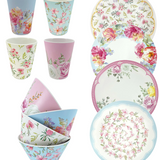 Floral Bamboo Picnicware Set