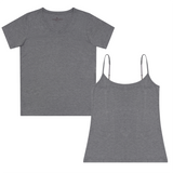 Women's Grey Premium Bamboo Cami