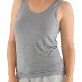 Women's Grey Premium Bamboo Tank