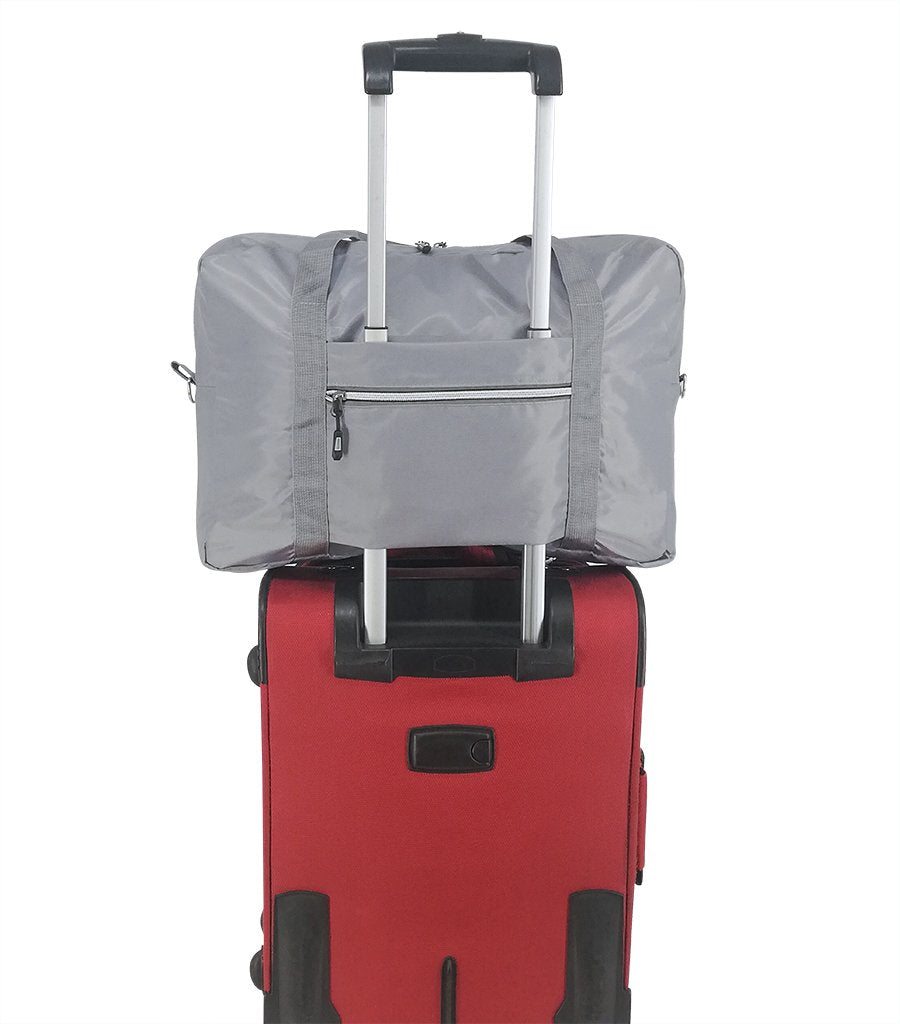 Large Foldable Waterproof Travel Tote Bag with trolley sleeve | Magnolia Lounge Australia