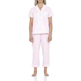 Valencia Stripe Cotton ⅞ Pyjama Set