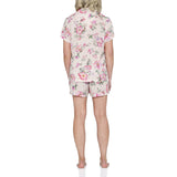 Barcelona Floral Viscose Shortie Pyjama Set