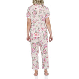 Barcelona Floral Viscose ⅞ Pyjama Set