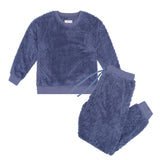 Denim Lux Sherpa Fleece Lounge Set