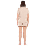 Champagne Lux Satin Shortie Pyjama Set