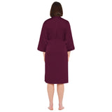 Plum Lux Satin Midi Robe