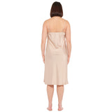 Champagne Lux Satin Midi Chemise