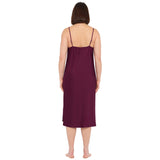 Plum Lux Satin Midi Chemise