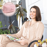 Champagne Lux Satin Long Sleeve Pyjama Set