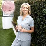 Grey Marle Peached Cotton Jersey Short Sleeve Pyjama Set