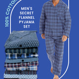 Men’s Secret 100% Cotton Long Sleeve Flannelette PJ Set