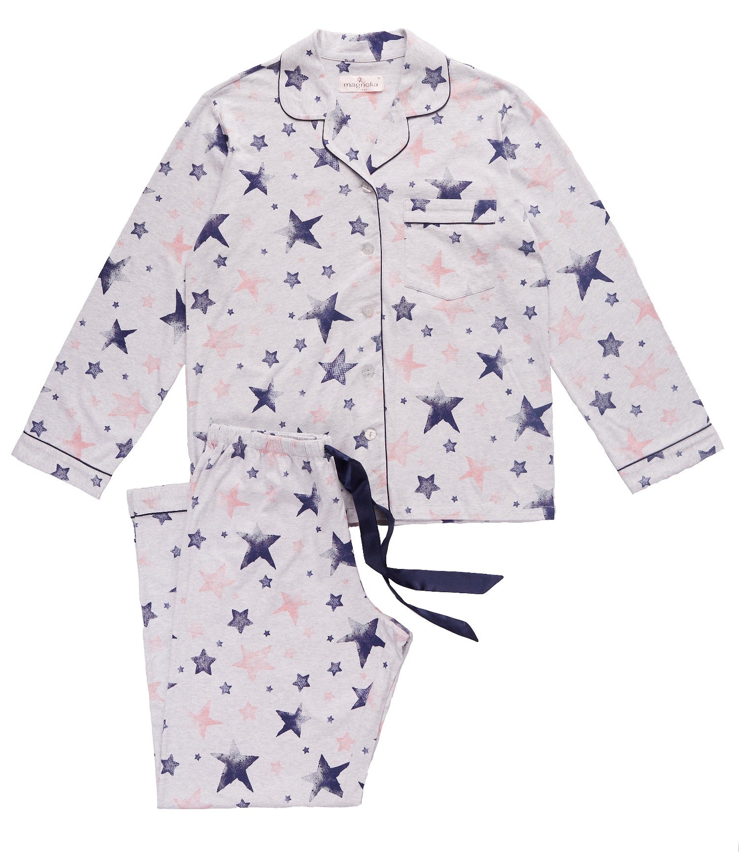 Women’s winter pyjama set | Stella Cotton Peached Jersey Pyjama Set | Magnolia Lounge Australia