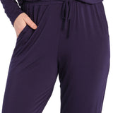Night Sky Bamboo Elastane Pyjama Pant | Womens winter Pyjama Pants | Magnolia Lounge Australia