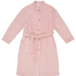 Dusty Pink Button Up Fleece Dressing Gown | Winter dressing gowns | Magnolia Lounge Australia
