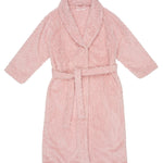Dusty Pink Shawl Collar Fleece Dressing Gown | womens winter dressing gown | magnolia lounge australia