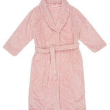 Dusty Pink Shawl Collar Fleece Dressing Gown | womens winter dressing gown | magnolia lounge australia