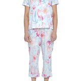 Provincial Bloom Silky Cotton Sateen ⅞ Pyjama Set