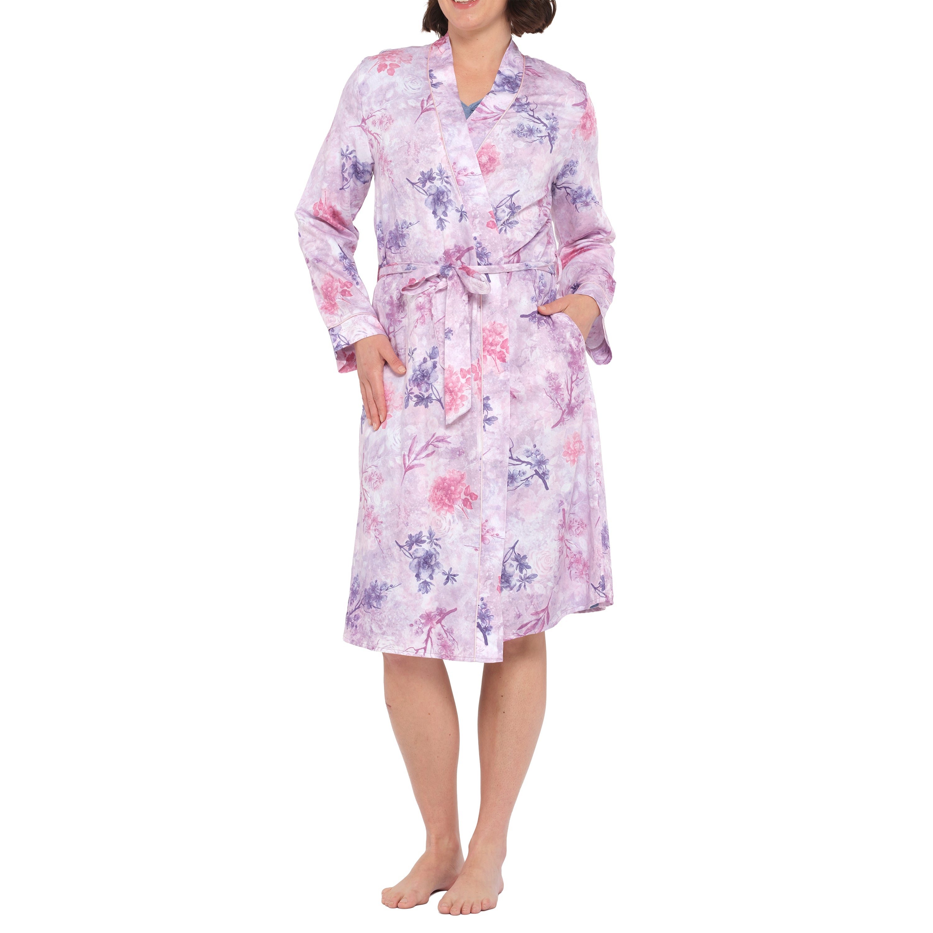 ladies winter dressing gowns australia Women's Merino Ponte Dressing Gown