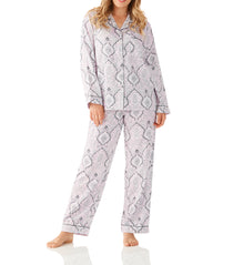 Women's Viscose Cotton Sateen Winter Pyjama Set | Shiva Viscose Cotton Pyjama Set | Magnolia Lounge Sleepwear Australia