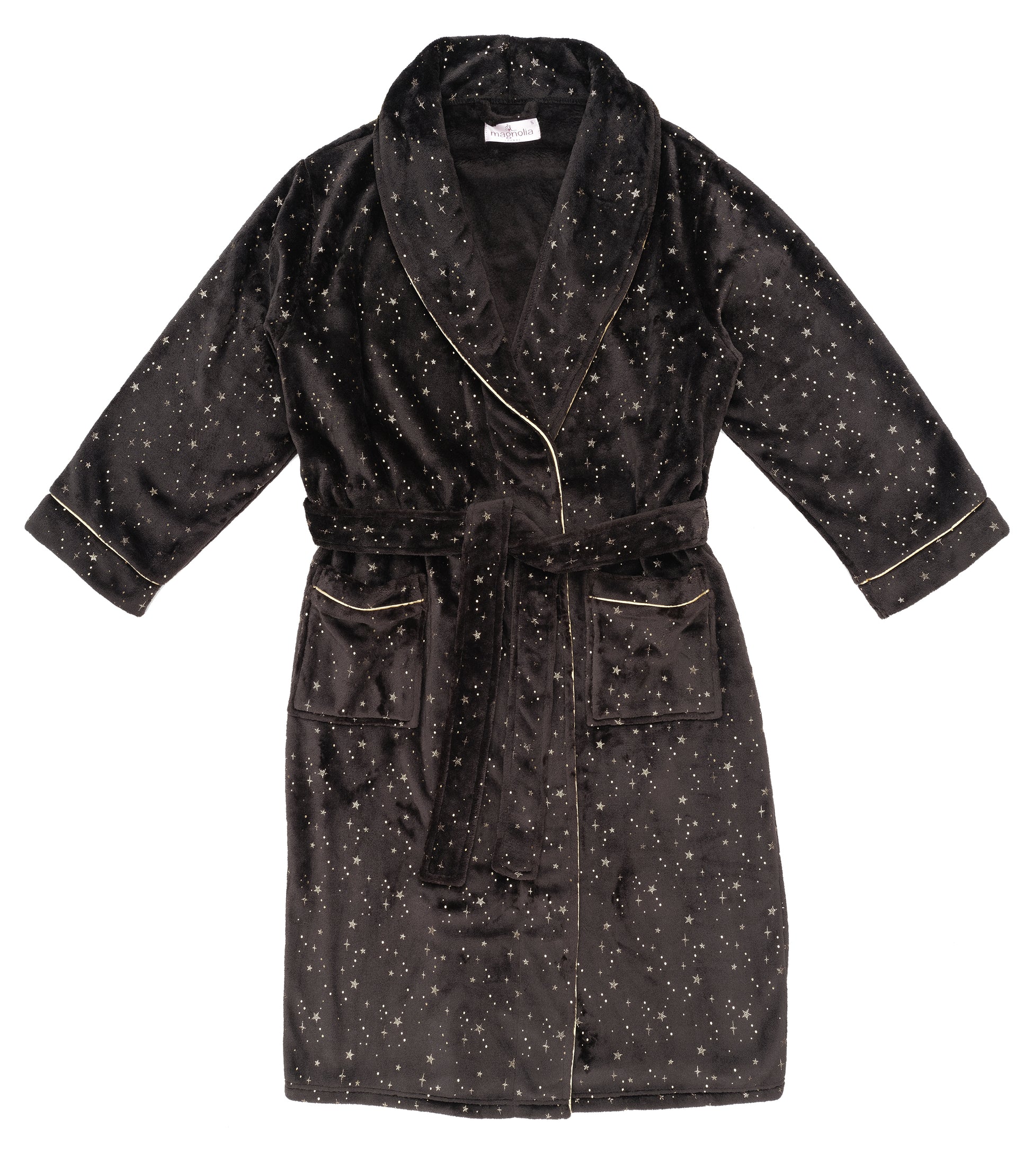 Starry Night Fleece Dressing Gown Women's Winter Dressing Gowns