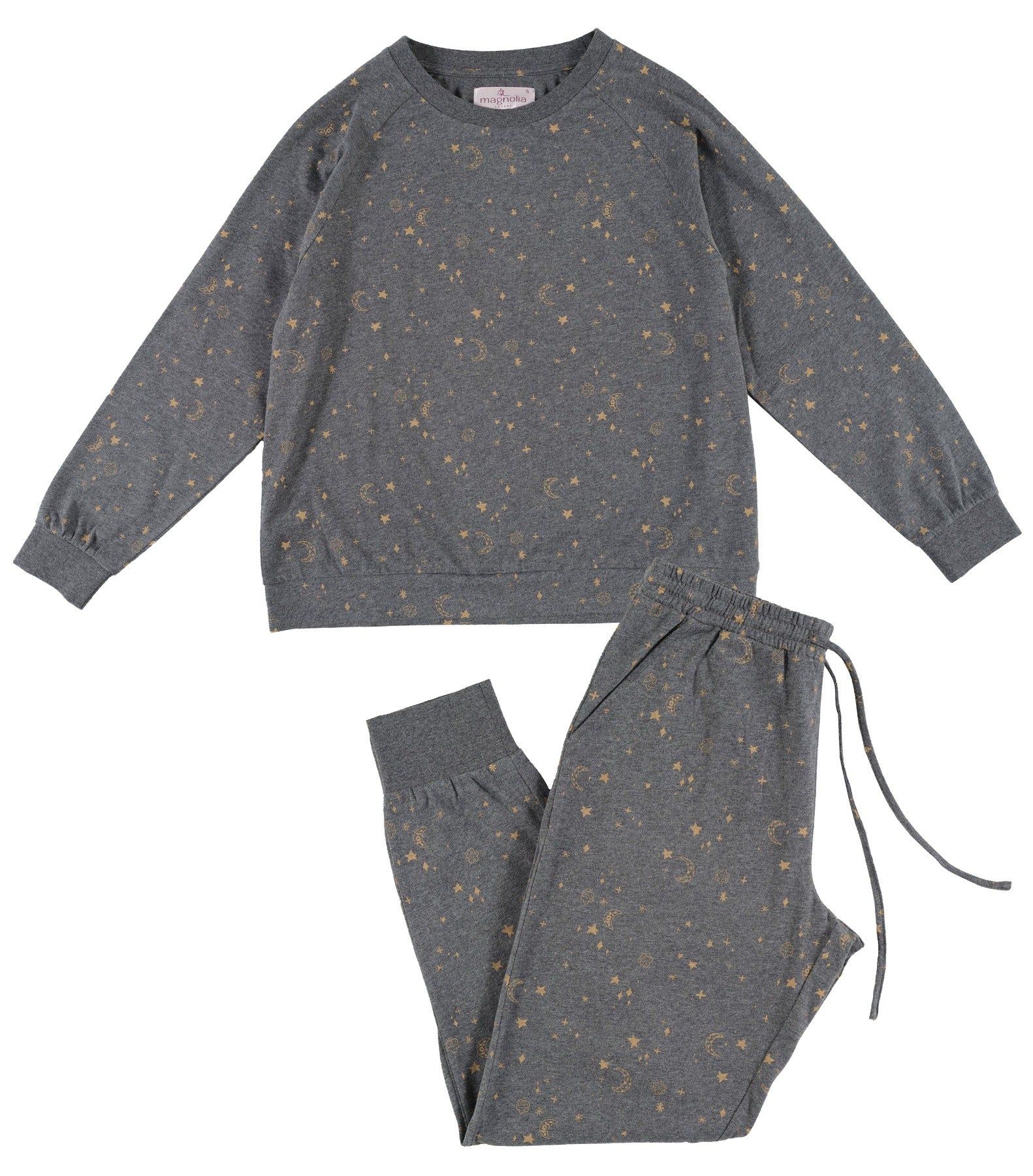 Starry Night Cotton Jersey Raglan Top & Pant Set | Womens Winter Lounge & Pyjama Sets | Magnolia Lounge Australia