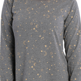 Starry Night Cotton Jersey Long Sleeve Nightie | Shop Womens Winter Nighties Australia | Magnolia Lounge Australia