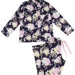 Twilight Floral Cotton Viscose Pyjama Set | Women's Winter Pyjamas | Magnolia Lounge Australia